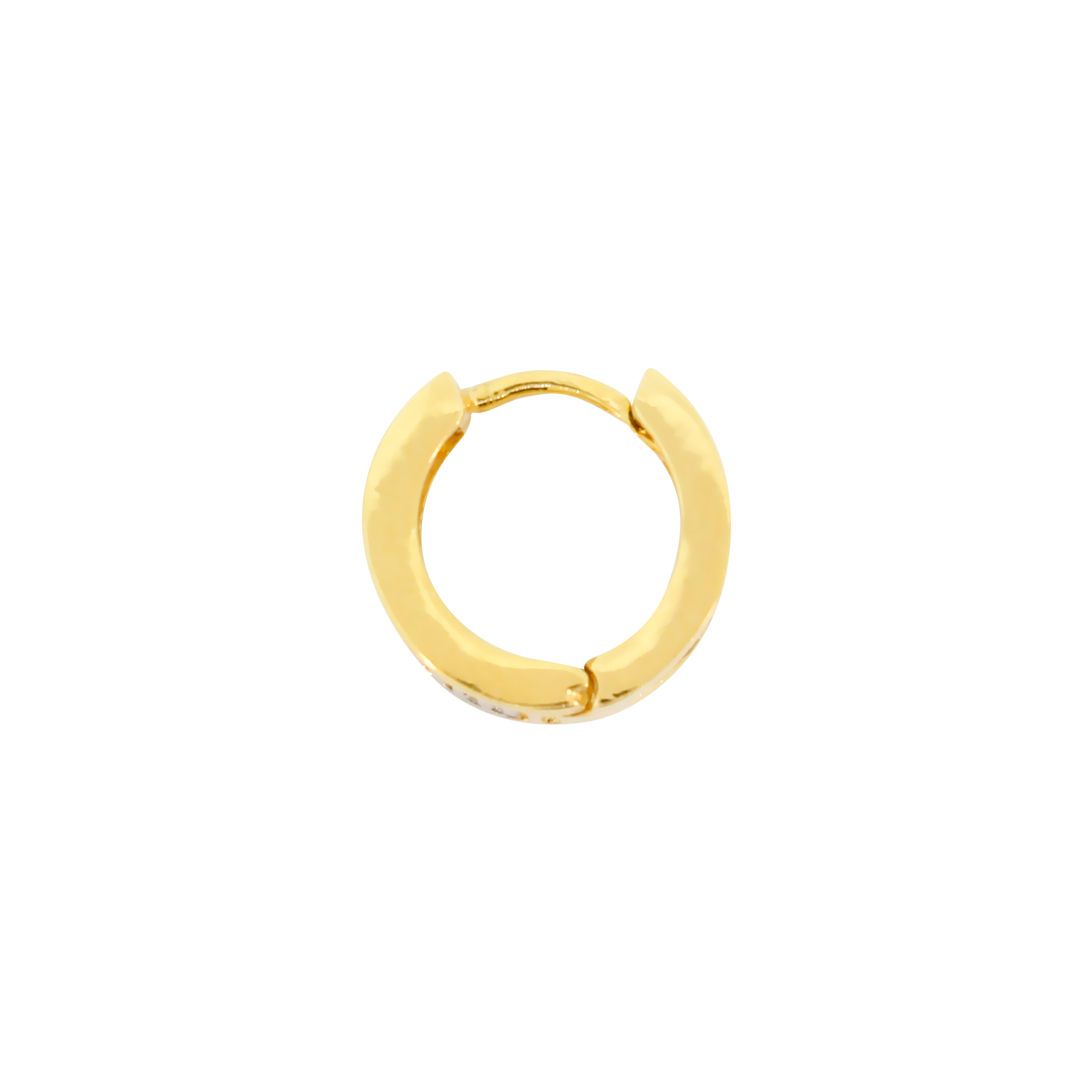 Brinco Argola Mavie em Ouro Amarelo 18k e Branco