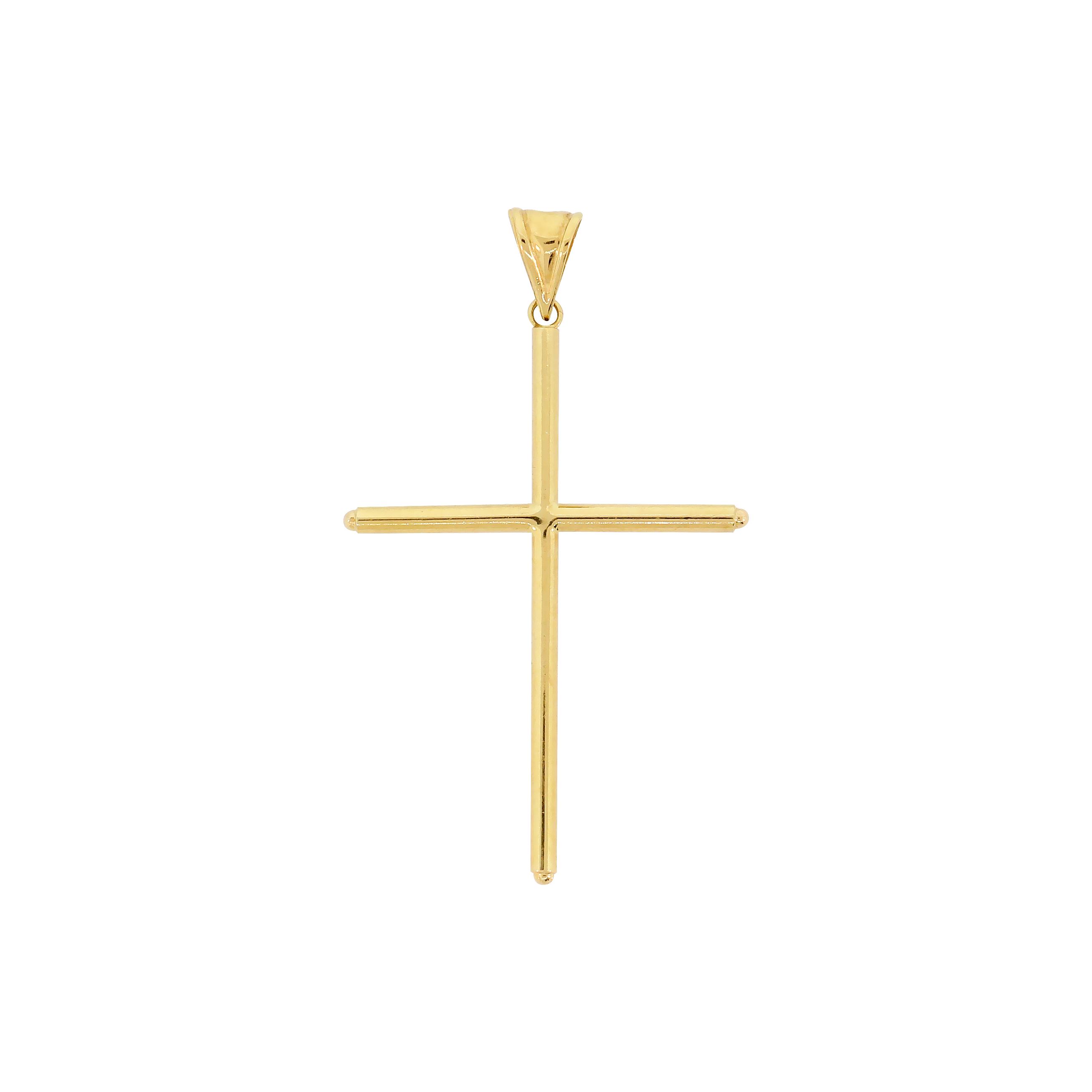 Pingente Cruz Liso em Ouro Amarelo 18k